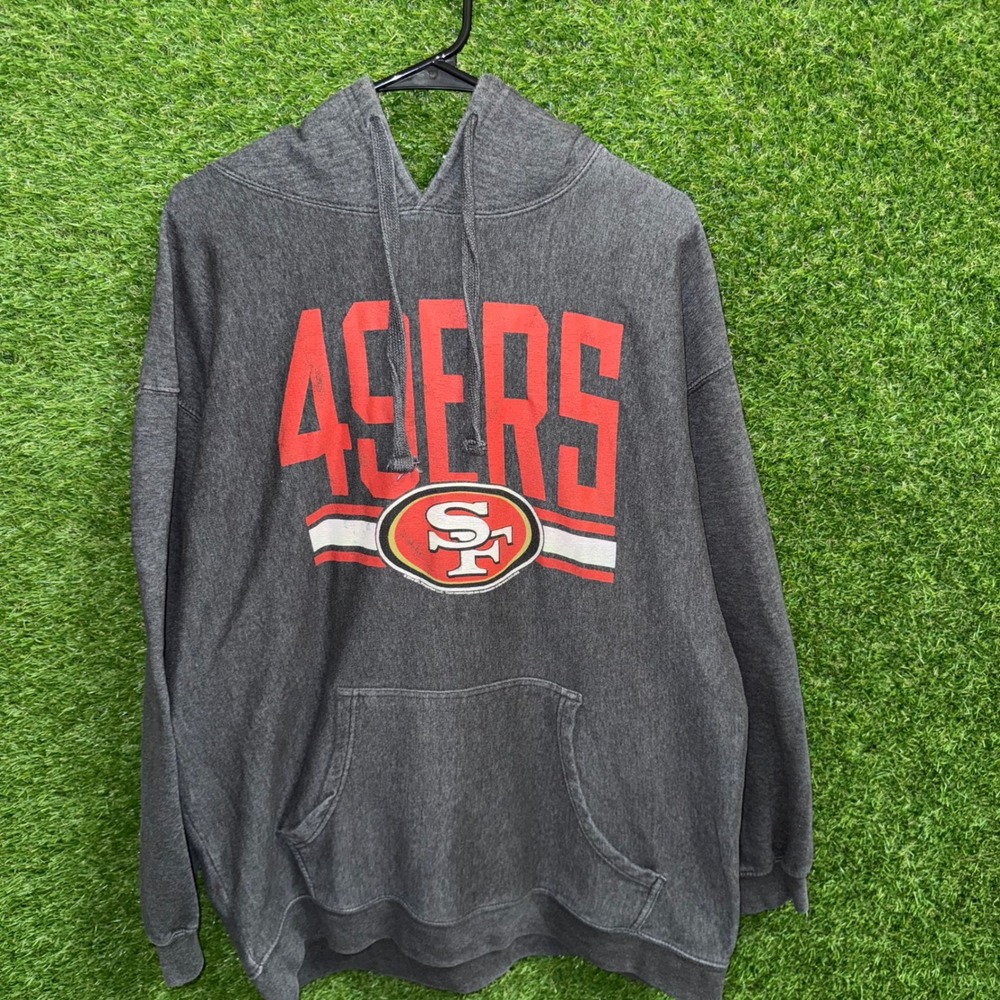 San Francisco 49ers NFL Hoodie‎ Sweatshirt XXL Team Apparel Pullover Gray